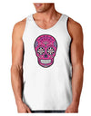 Version 4 Pink Day of the Dead Calavera Loose Tank Top-Loose Tank Top-TooLoud-White-Small-Davson Sales