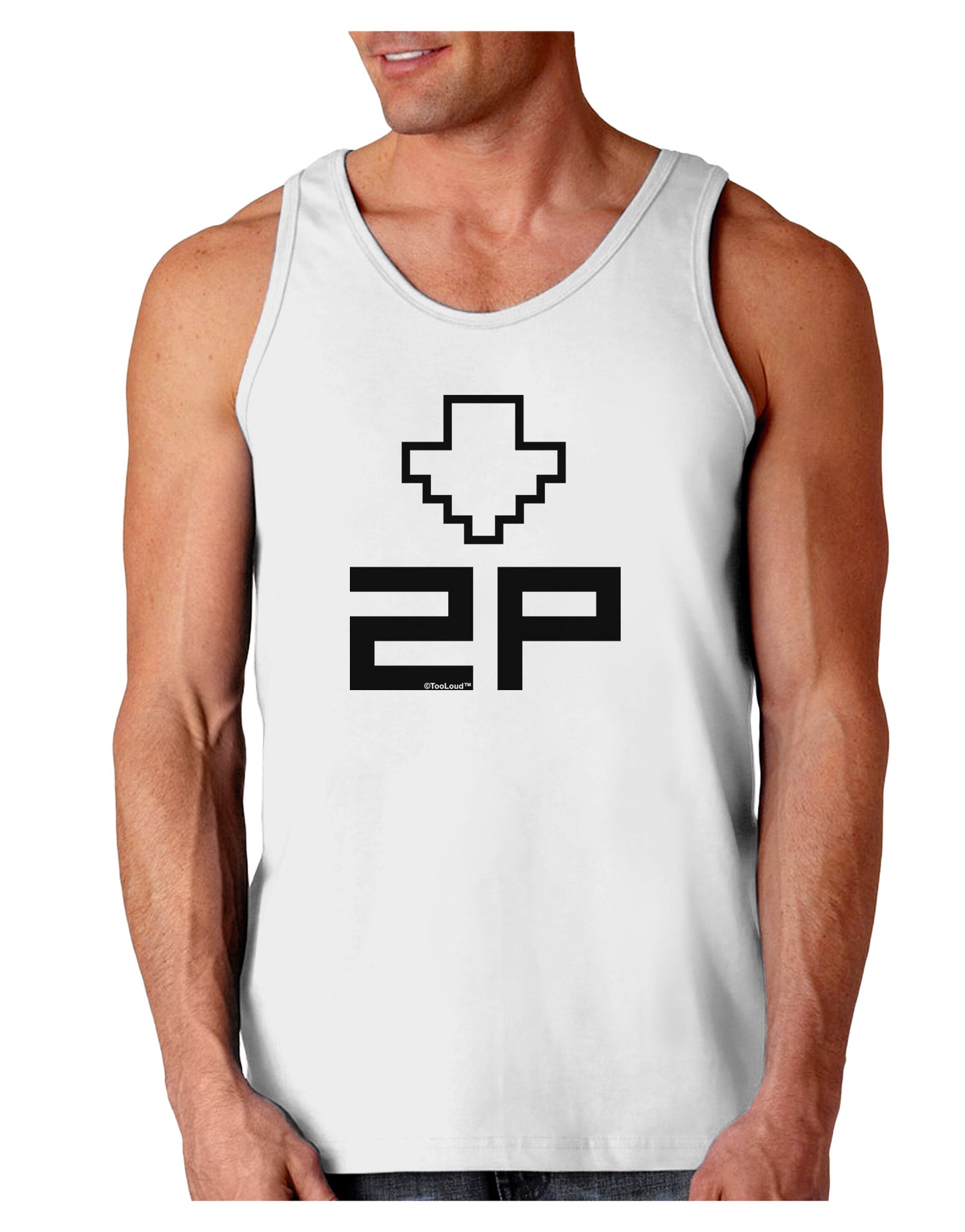 Player Two Selection Icon Loose Tank Top-Loose Tank Top-TooLoud-White-Small-Davson Sales