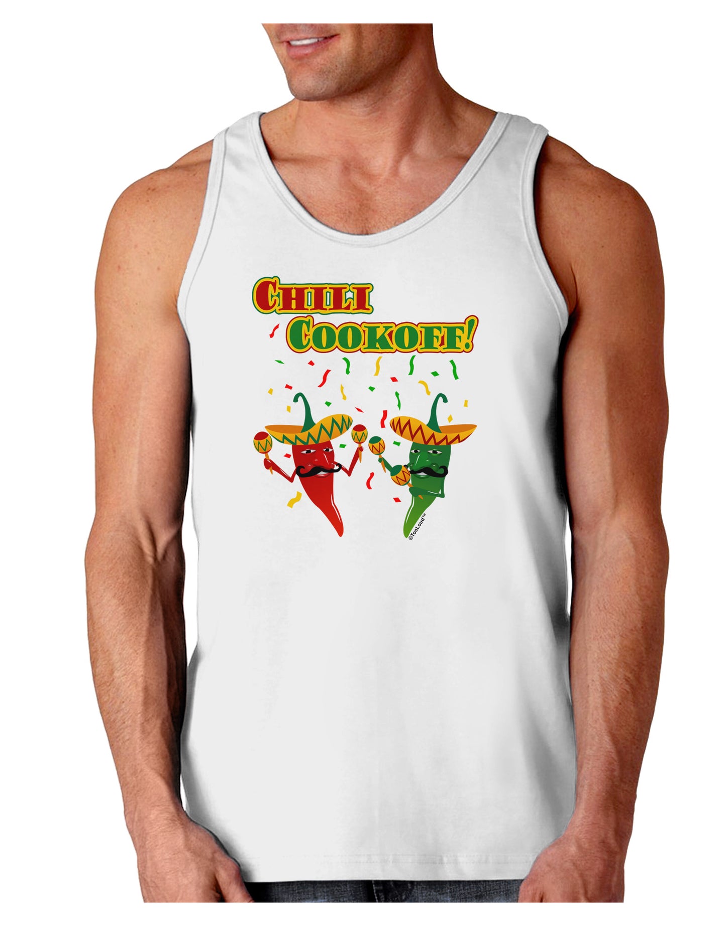 Chili Cookoff! Chile Peppers Loose Tank Top-Loose Tank Top-TooLoud-White-Small-Davson Sales