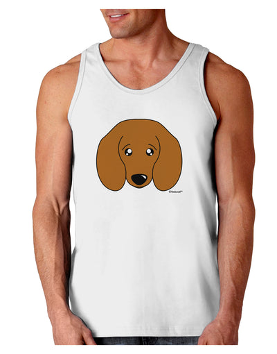 Cute Doxie Dachshund Dog Loose Tank Top by TooLoud-Loose Tank Top-TooLoud-White-Small-Davson Sales