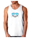 Kyu-T Face - Kattia Cool Sunglasses Loose Tank Top-Loose Tank Top-TooLoud-White-Small-Davson Sales