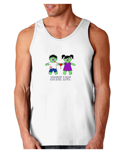 Zombie Love Couple Halloween Loose Tank Top-Loose Tank Top-TooLoud-White-Small-Davson Sales