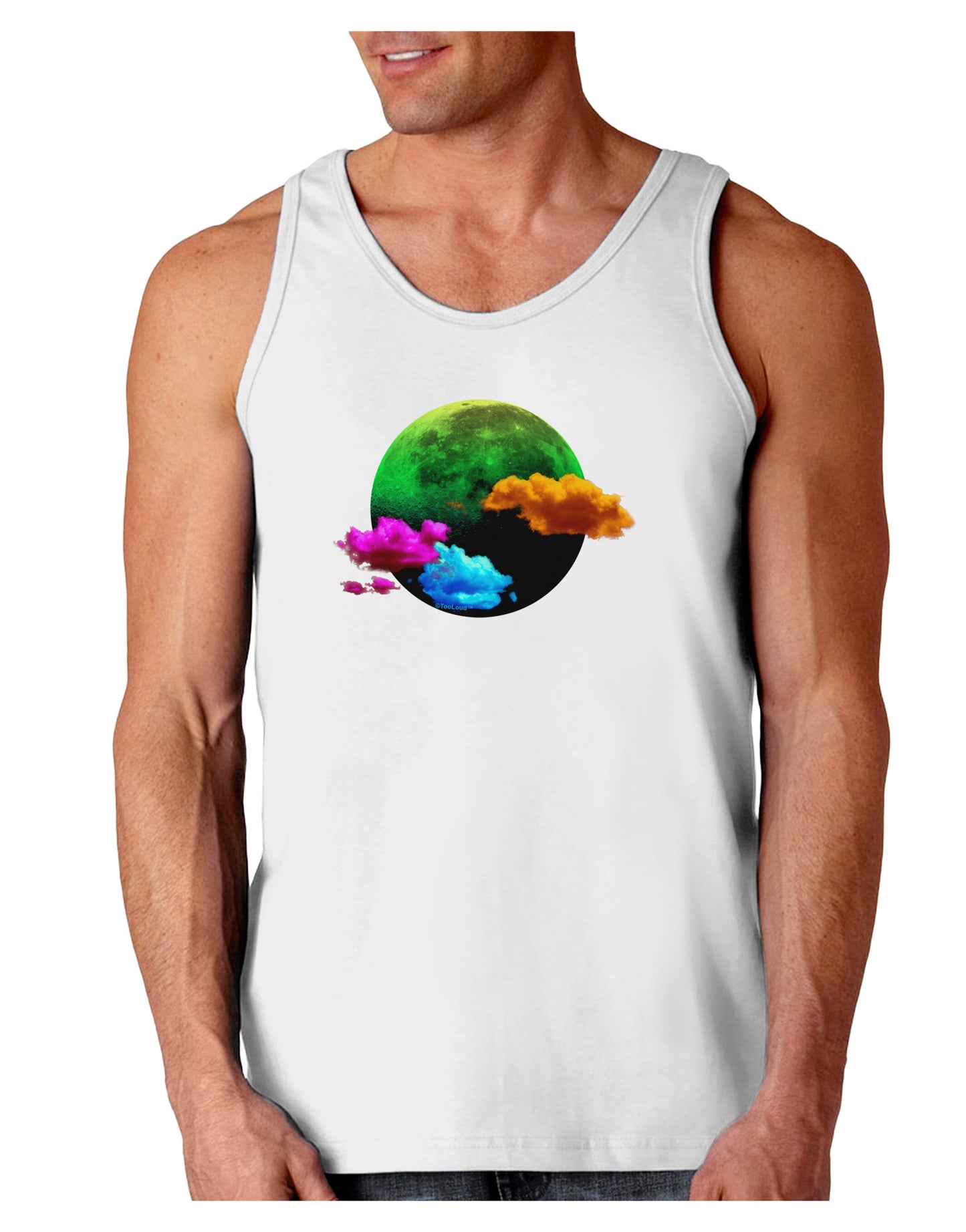 Moon Dream Hallucination Loose Tank Top-Loose Tank Top-TooLoud-White-Small-Davson Sales