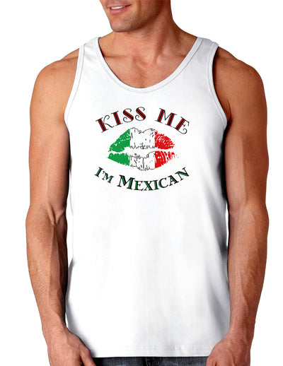 Kiss Me I'm Mexican Loose Tank Top-Loose Tank Top-TooLoud-White-Small-Davson Sales