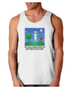 UFO Stopping At an Out-house Text Loose Tank Top by TooLoud-Loose Tank Top-TooLoud-White-Small-Davson Sales