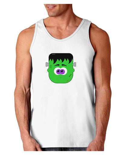 Frankenstein Face Halloween Loose Tank Top-Loose Tank Top-TooLoud-White-Small-Davson Sales