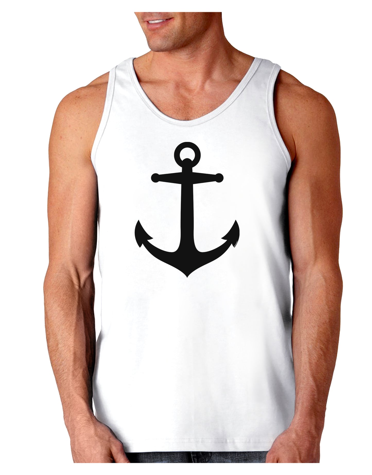Nautical Sailor Anchor Loose Tank Top-Loose Tank Top-TooLoud-White-Small-Davson Sales