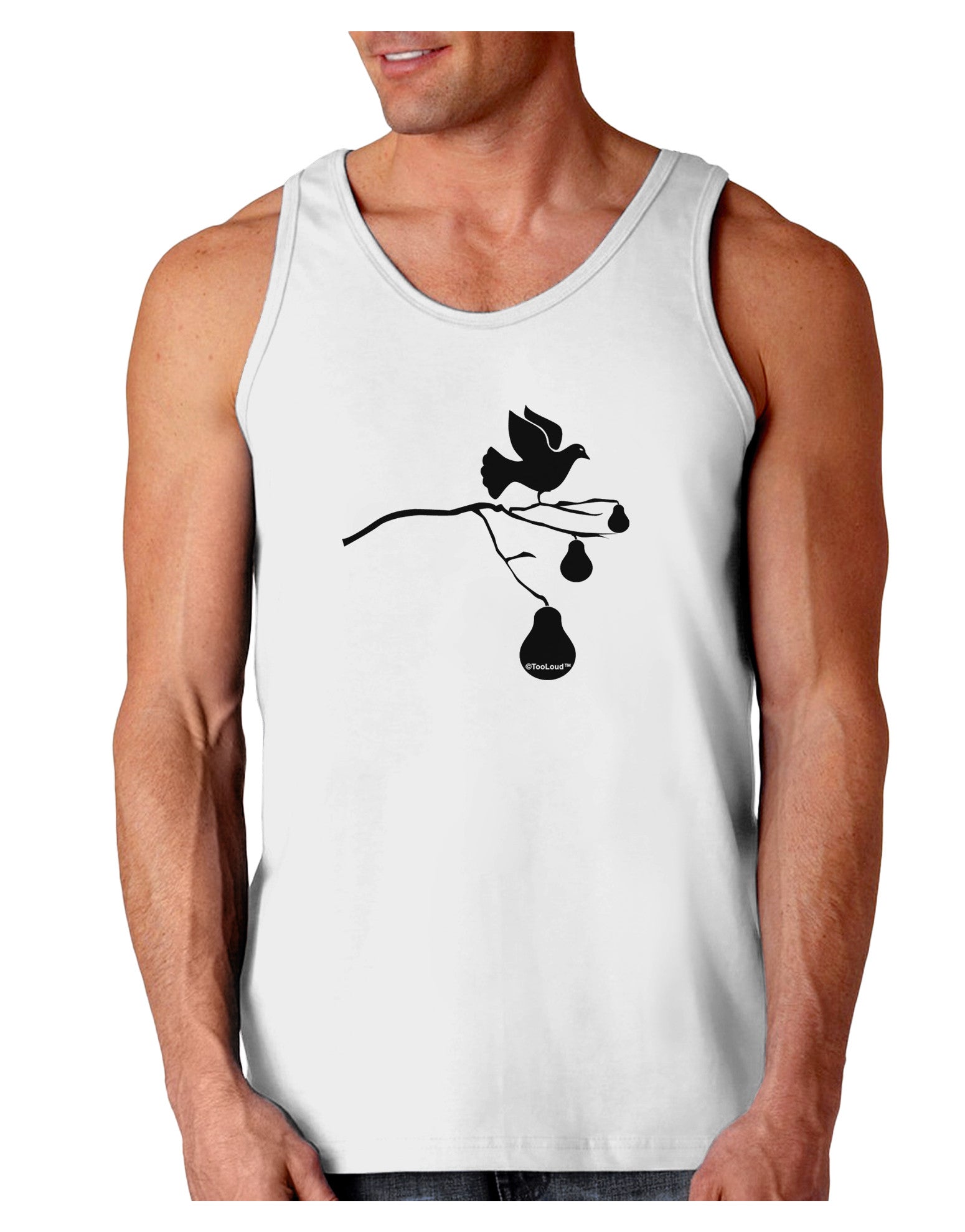 Partridge In A Pear Tree Loose Tank Top-Loose Tank Top-TooLoud-White-Small-Davson Sales