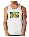 Two Bighorn Rams Watercolor Loose Tank Top-Loose Tank Top-TooLoud-White-Small-Davson Sales