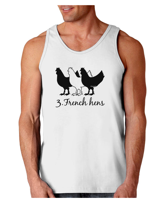 Three French Hens Text Loose Tank Top-Loose Tank Top-TooLoud-White-Small-Davson Sales