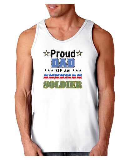 Proud Dad of an American Soldier Loose Tank Top-Loose Tank Top-TooLoud-White-Small-Davson Sales