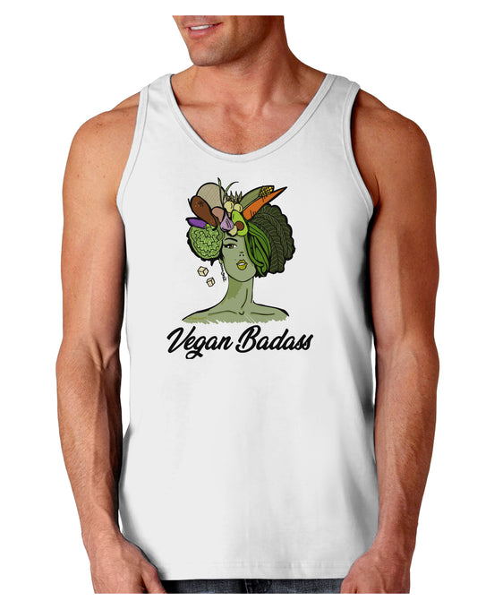 Vegan Badass Loose Tank Top-Mens-LooseTanktops-TooLoud-White-Small-Davson Sales