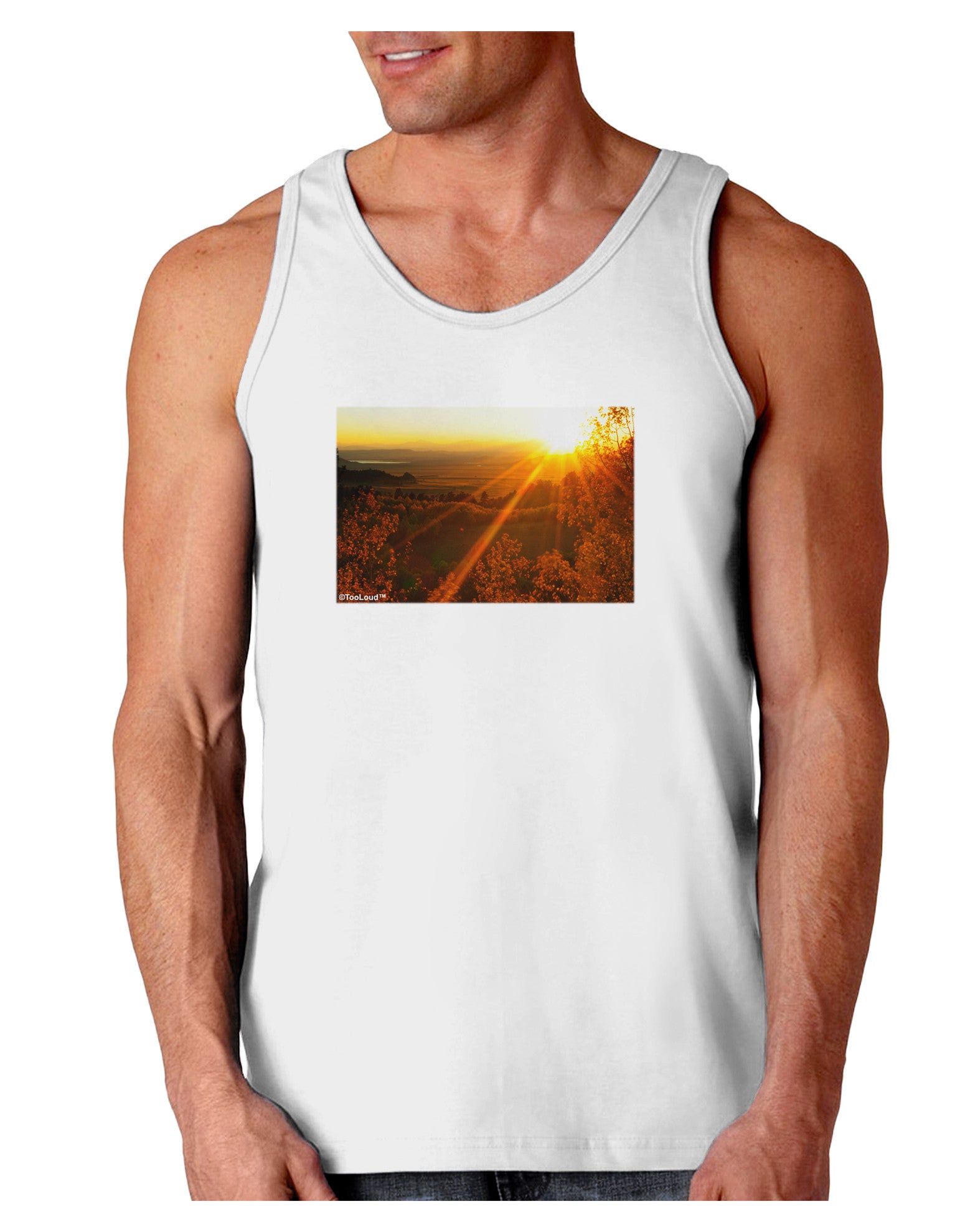 Colorado Sunset Loose Tank Top-Loose Tank Top-TooLoud-White-Small-Davson Sales