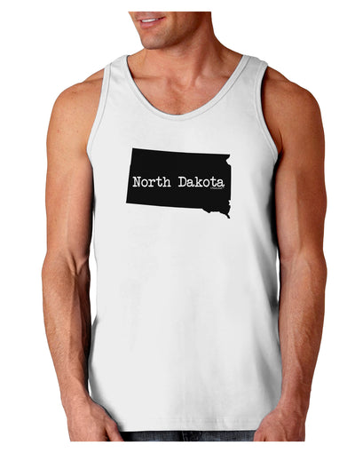 North Dakota - United States Shape Loose Tank Top by TooLoud-Loose Tank Top-TooLoud-White-Small-Davson Sales