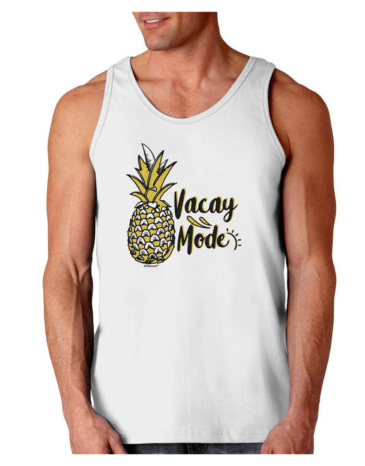Vacay Mode Pinapple Loose Tank Top-Mens-LooseTanktops-TooLoud-White-Small-Davson Sales