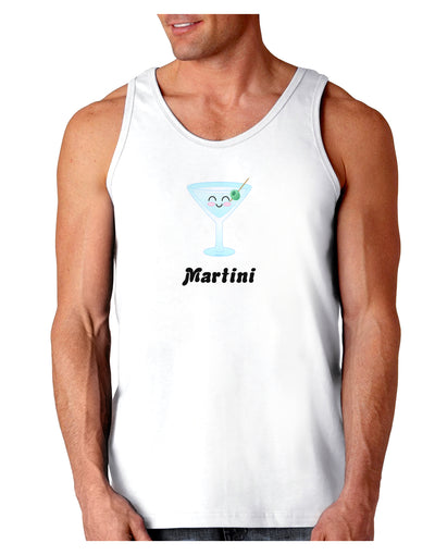 Cute Martini Text Loose Tank Top-Loose Tank Top-TooLoud-White-Small-Davson Sales