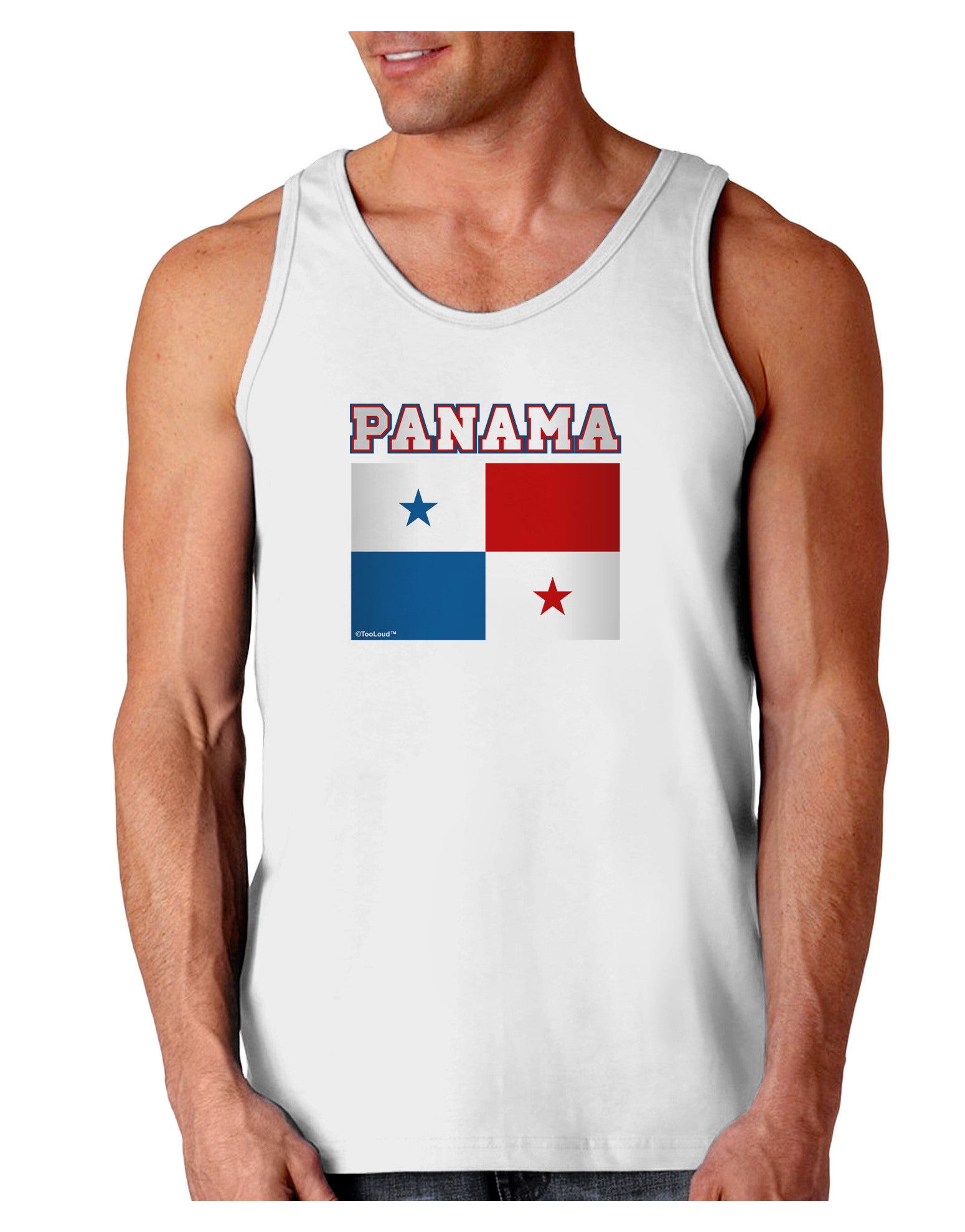 Panama Flag Loose Tank Top-Loose Tank Top-TooLoud-White-Small-Davson Sales
