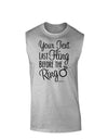 Personalized Bachelorette Party - Last Fling Before the Ring Muscle Shirt-TooLoud-AshGray-Small-Davson Sales