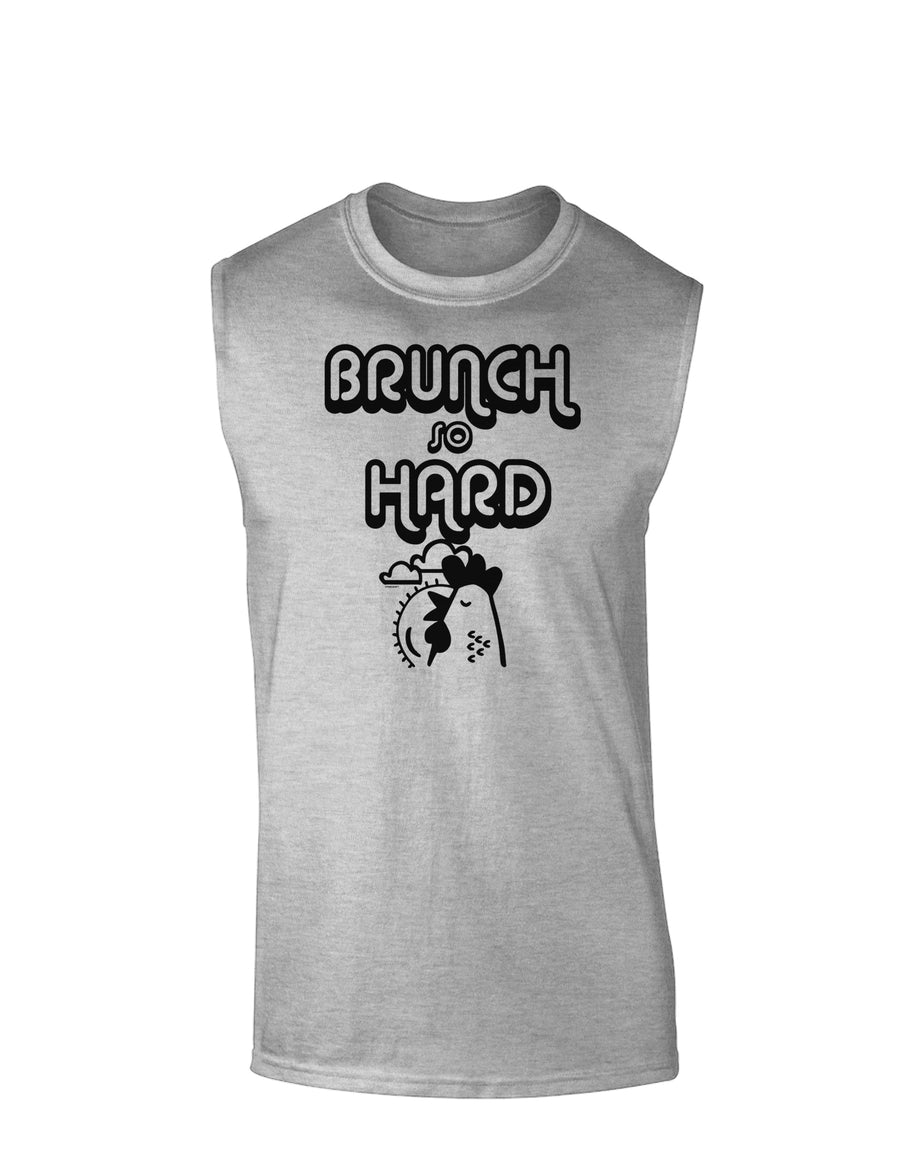 TooLoud Brunch So Hard Hen Muscle Shirt-Muscle Shirts-TooLoud-White-Small-Davson Sales