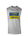 I stand with Ukraine Flag Muscle Shirt-Muscle Shirts-TooLoud-AshGray-Small-Davson Sales