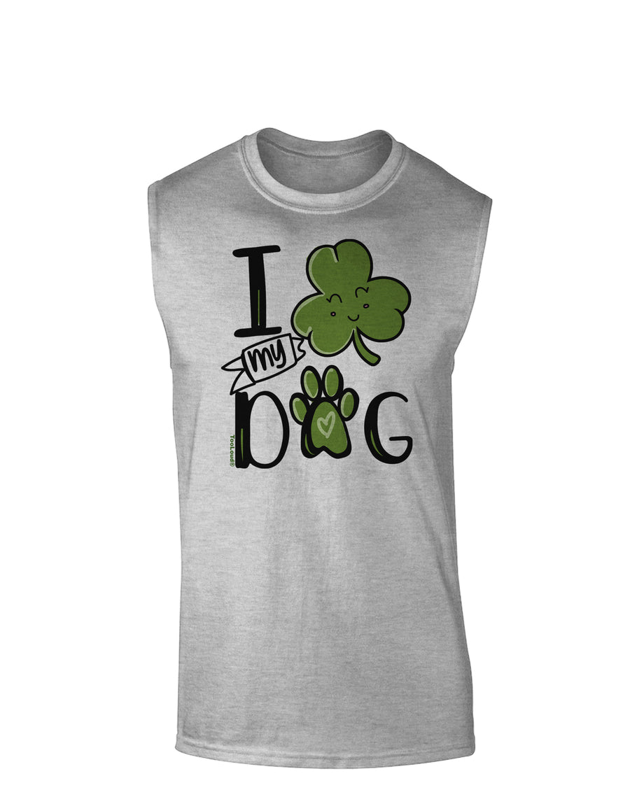 I Shamrock my Dog Muscle Shirt-Muscle Shirts-TooLoud-White-Small-Davson Sales