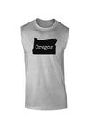 Oregon - United States Shape Muscle Shirt by TooLoud-TooLoud-AshGray-Small-Davson Sales