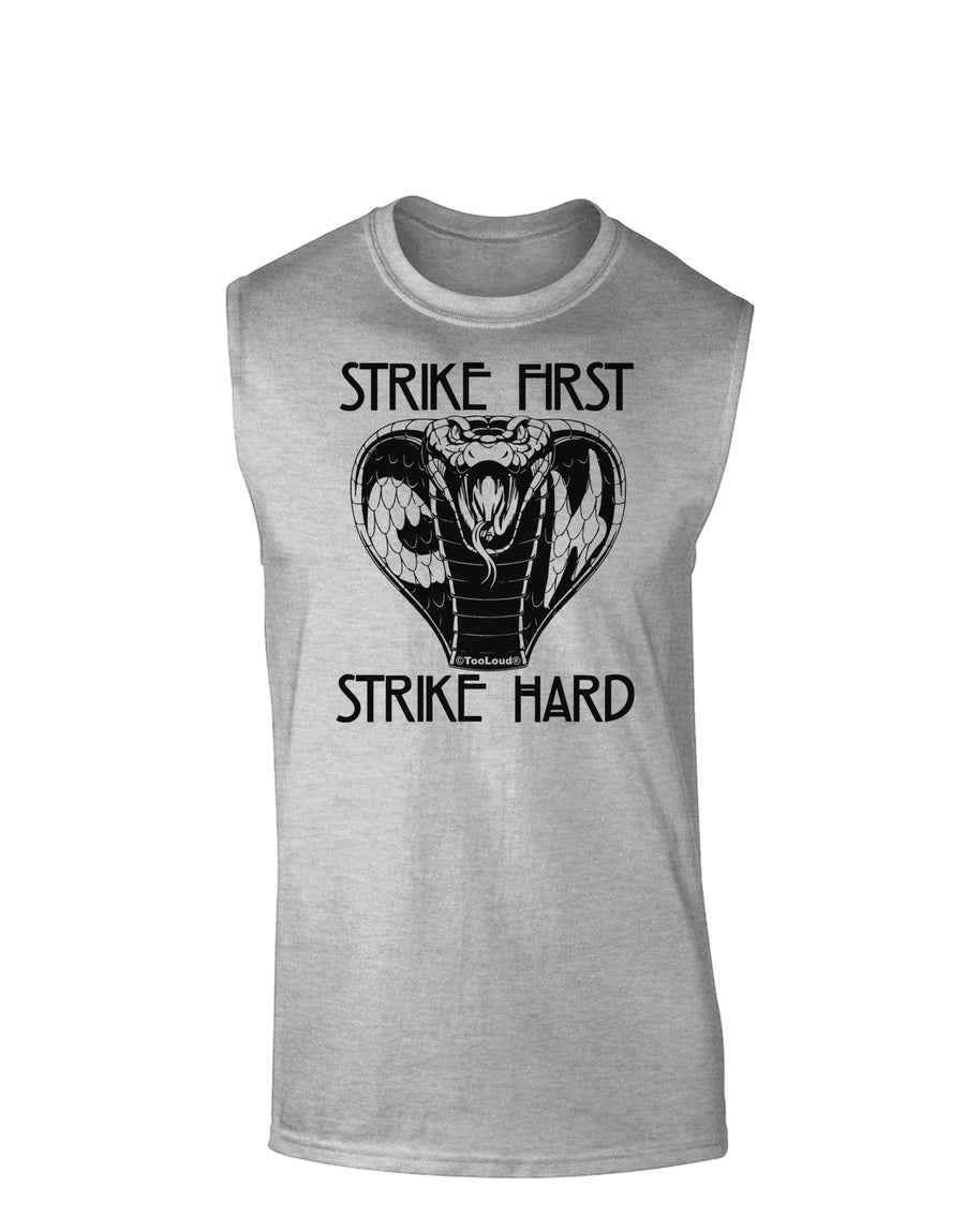 Strike First Strike Hard Cobra Muscle Shirt White 2XL Tooloud