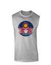 Grunge Colorado Rocky Mountain Bighorn Sheep Flag Muscle Shirt-Muscle Shirts-TooLoud-AshGray-Small-Davson Sales