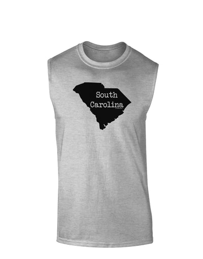 South Carolina - United States Shape Muscle Shirt by TooLoud-TooLoud-AshGray-Small-Davson Sales