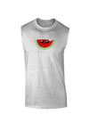 Unimpressed Watermelon Muscle Shirt-TooLoud-AshGray-Small-Davson Sales