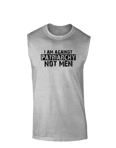 I Am Against Patriarchy Muscle Shirt-TooLoud-AshGray-Small-Davson Sales