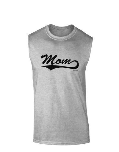 Mom - Sports Tail Script Muscle Shirt by TooLoud-TooLoud-AshGray-Small-Davson Sales