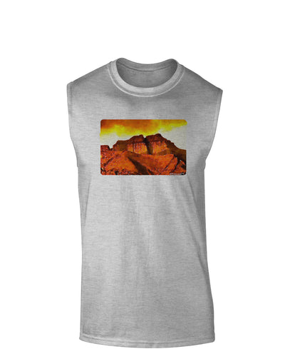 San Juan Mountain Range CO Muscle Shirt-TooLoud-AshGray-Small-Davson Sales