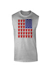 Beer Pong Flag Muscle Shirt-TooLoud-AshGray-Small-Davson Sales