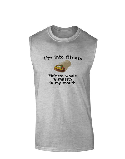 I'm Into Fitness Burrito Funny Muscle Shirt by TooLoud-Clothing-TooLoud-AshGray-Small-Davson Sales