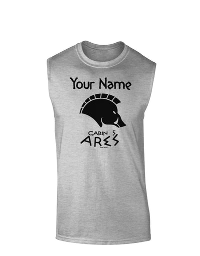 Personalized Cabin 5 Ares Muscle Shirt by-TooLoud-AshGray-Small-Davson Sales