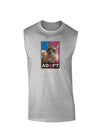 Adopt Cute Kitty Cat Adoption Muscle Shirt-TooLoud-AshGray-Small-Davson Sales