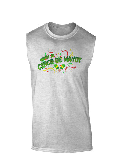 When is Cinco de Mayo? Muscle Shirt-TooLoud-AshGray-Small-Davson Sales