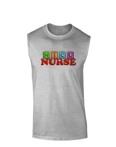 Nicu Nurse Muscle Shirt-TooLoud-AshGray-Small-Davson Sales