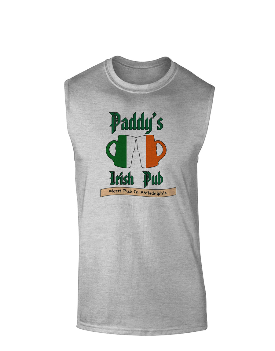 Paddy's Irish Pub Muscle Shirt by TooLoud-Clothing-TooLoud-White-Small-Davson Sales