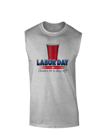 Labor Day - Cheers Muscle Shirt-TooLoud-AshGray-Small-Davson Sales