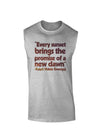 Emerson Sunset Quote Muscle Shirt-Muscle Shirts-TooLoud-AshGray-Small-Davson Sales