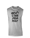 Hardcore Feminist Muscle Shirt-TooLoud-AshGray-Small-Davson Sales
