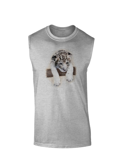 Leopard Cub Muscle Shirt-TooLoud-AshGray-Small-Davson Sales