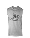 Taurus Illustration Muscle Shirt-TooLoud-AshGray-Small-Davson Sales
