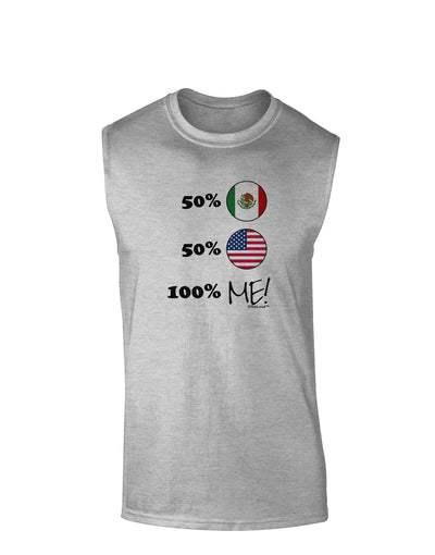 Mexican American 100 Percent Me Muscle Shirt