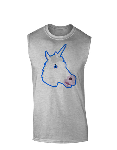 Fanciful Unicorn Muscle Shirt-TooLoud-AshGray-Small-Davson Sales