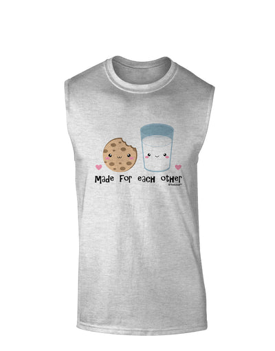 Cute Milk and Cookie - Made for Each Other Muscle Shirt by TooLoud-TooLoud-AshGray-Small-Davson Sales