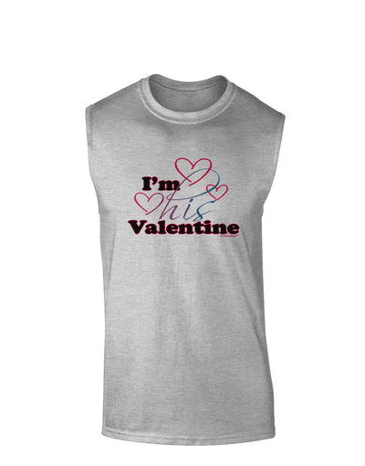 I'm HIS Valentine Muscle Shirt-TooLoud-AshGray-Small-Davson Sales