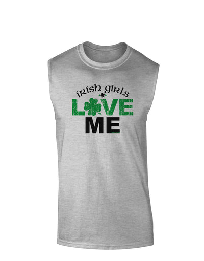 Irish Girls Love Me Muscle Shirt-TooLoud-AshGray-Small-Davson Sales
